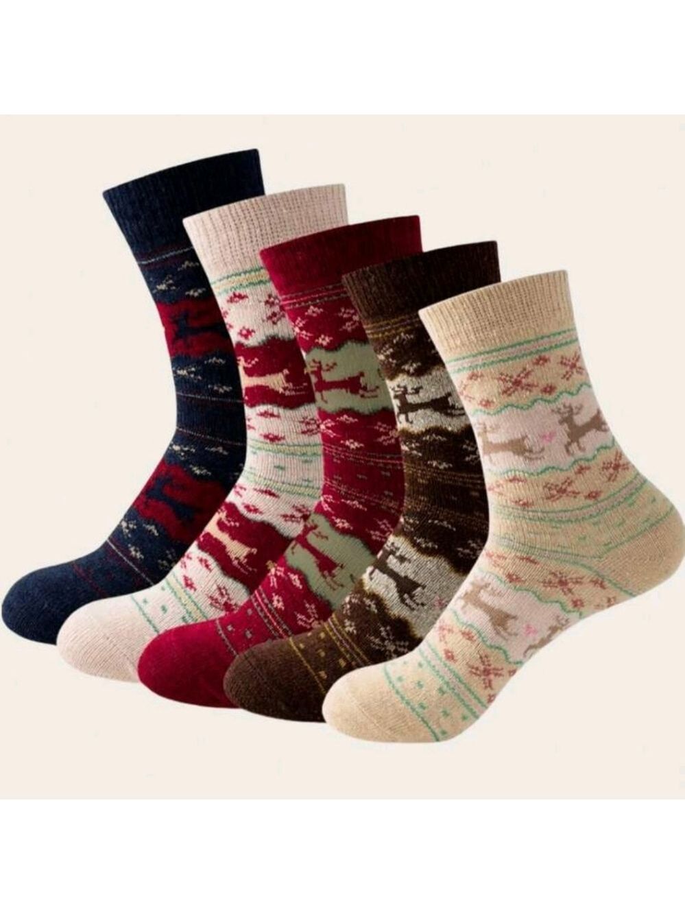 New 5 Pairs Women's Autumn/Winter socks - Picture 1 of 3